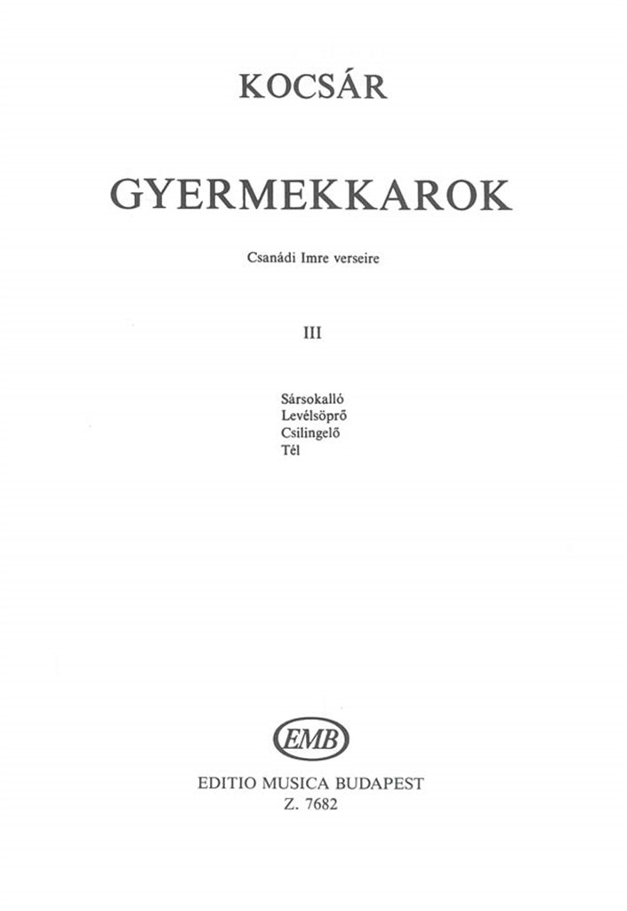 Gyermekkarok Iii.